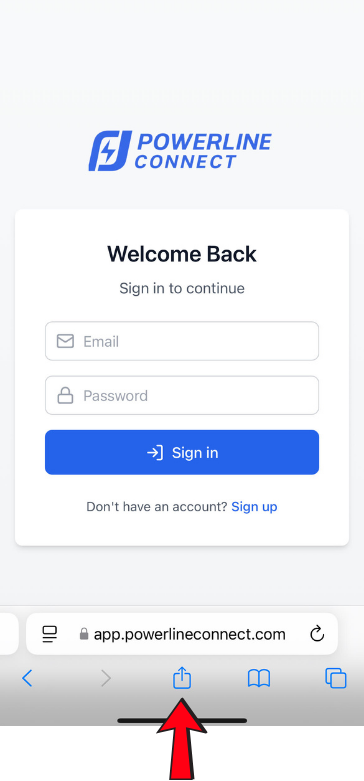 Share button screenshot